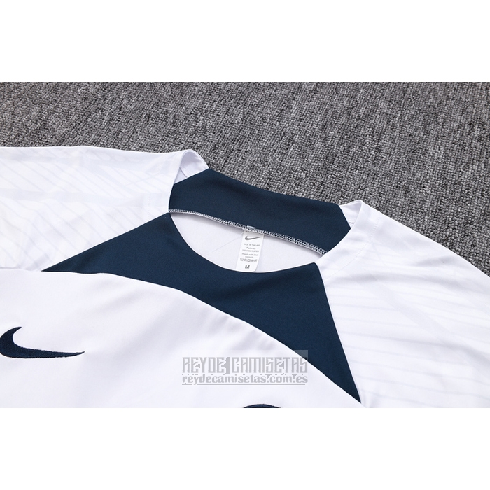 Chandal del Paris Saint-Germain Manga Corta 2023-2024 Blanco - Pantalon Corto